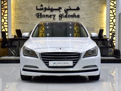2016 Hyundai Genesis Prestige 6 Cylinders Petrol Engine White Beige Sedan GCC Specs Automatic