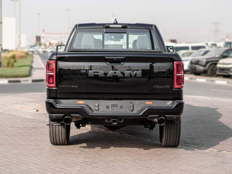 2025 RAM 1500 Limited 3.0 L Hurricane Inline‑six High-Output Twin-Turbo Engine Black Pickup Truck