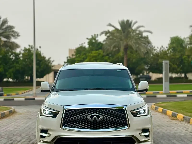 2019 Infiniti QX80 Limited Edition 5.6 Litres V8 Petrol Engine White Orange SUV GCC Specs
