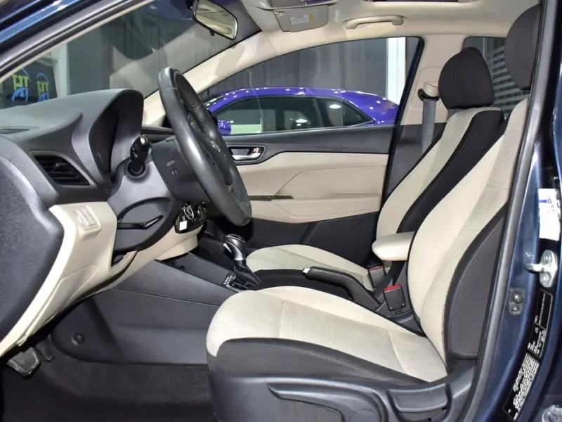 2020 Hyundai Accent GLS 4 Cylinders Petrol Engine Blue Beige Sedan GCC Specs Automatic