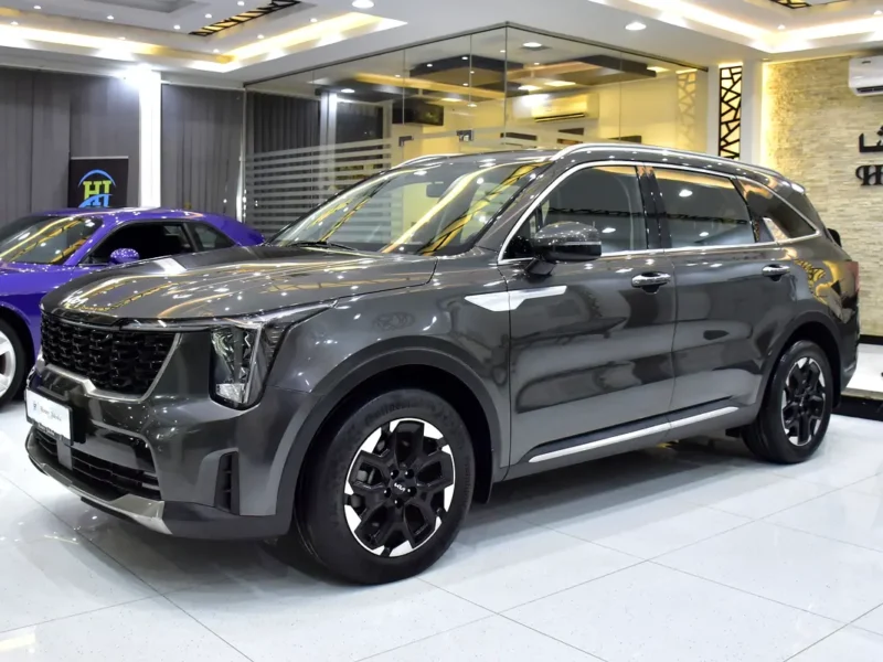 2024 Kia Sorento EX 4 Cylinders Petrol Engine Grey Black SUV GCC Specs Automatic