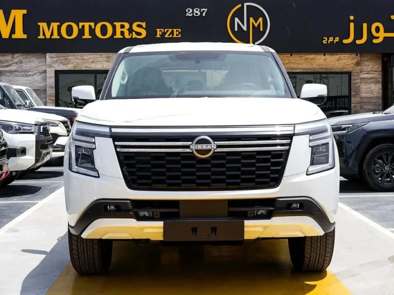 2026 Nissan Patrol XE 3.8 Litres V6 Petrol Engine White Black SUV GCC Specs Automatic