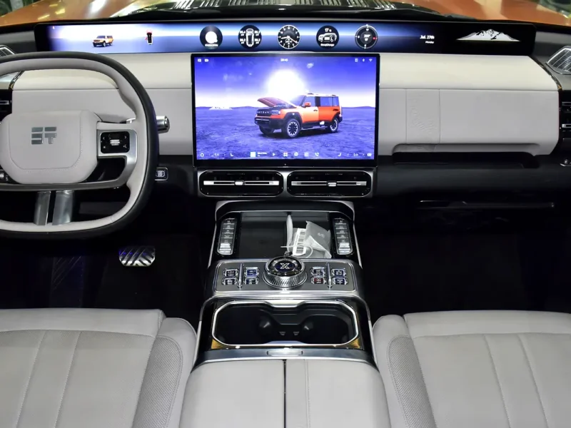 2026 Jetour G700 Flagship 4 Cylinders Plug-in Hybrid Orange Beige SUV GCC Specs Automatic
