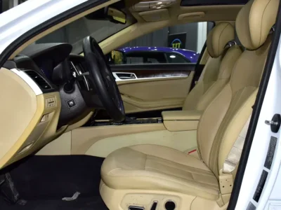 2016 Hyundai Genesis Prestige 6 Cylinders Petrol Engine White Beige Sedan GCC Specs Automatic