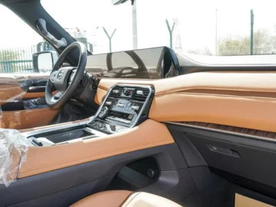 2025 Nissan Patrol LE TITANIUM + 3.5-liter Twin-Turbocharged V6 Engine White Tan SUV GCC