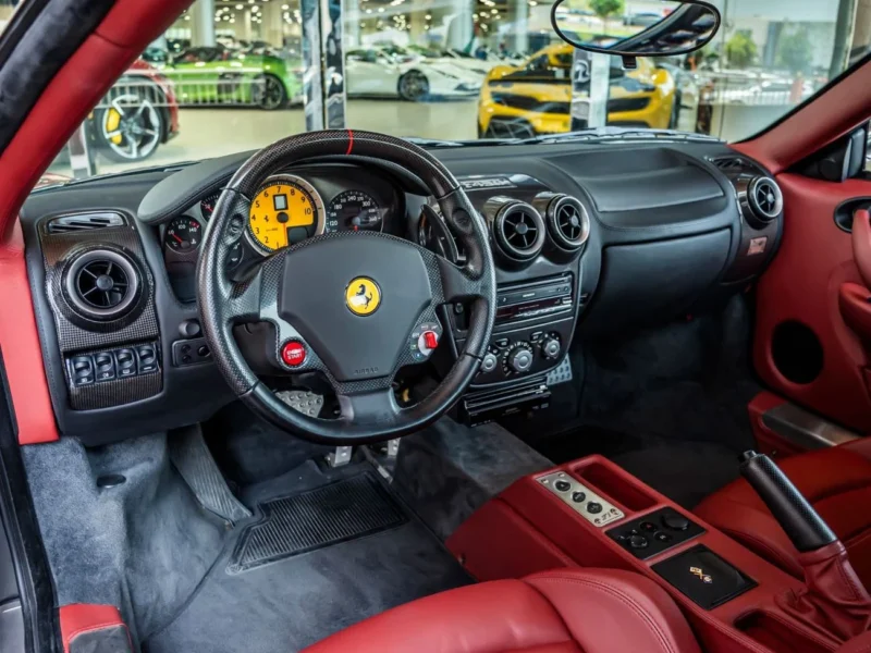 2007 Ferrari F430 F1 STD 4.3 Litres 8 Cylinders Petrol Engine Grey Red Coupe Automatic
