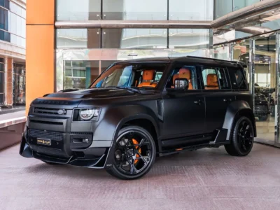 2023 Land Rover Defender 110 X P400 3.0L 6 Cylinders Petrol Engine Black Orange SUV GCC
