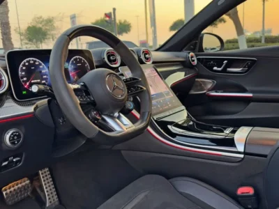 2023 Mercedes-Benz C43 AMG 4MATIC 2.0-liter Turbocharged 4-cylinder Engine Red Black Sedan