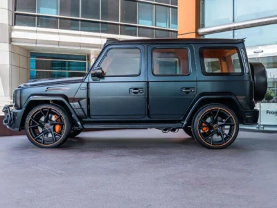 2021 Mercedes Benz G63 AMG G MANSORY P820 4.0L 8 Cylinders Engine Black Orange SUV