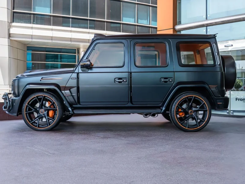 2021 Mercedes Benz G63 AMG G MANSORY P820 4.0L 8 Cylinders Engine Black Orange SUV