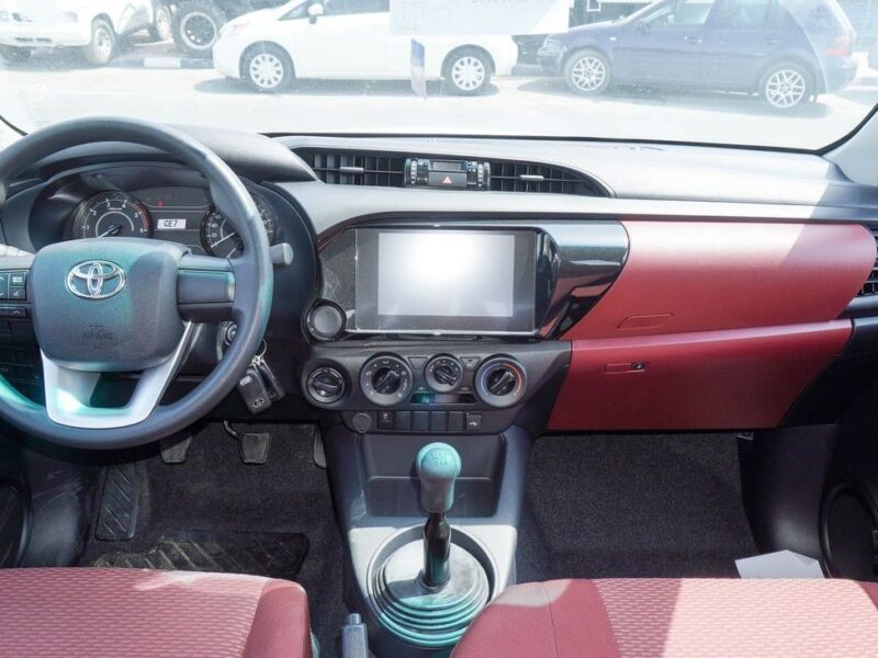 2025 Toyota Hilux GLX GL-2 D-4D 2.4L 4 Cylinders Diesel Engine White Burgundy Pickup Truck