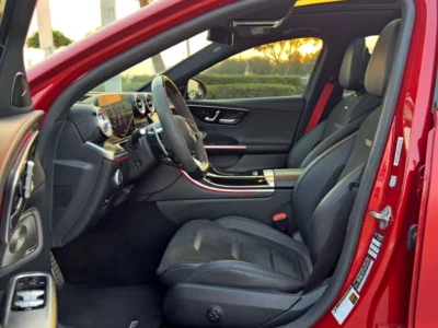 2023 Mercedes-Benz C43 AMG 4MATIC 2.0-liter Turbocharged 4-cylinder Engine Red Black Sedan