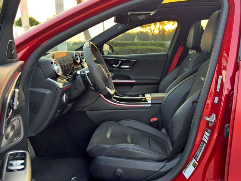 2023 Mercedes-Benz C43 AMG 4MATIC 2.0-liter Turbocharged 4-cylinder Engine Red Black Sedan