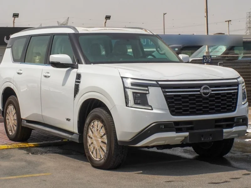 2025 Nissan Patrol LE T2 3.5-liter Twin-Turbocharged V6 Petrol Engine White Beige SUV GCC
