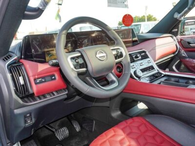 2025 Nissan Patrol LE PLATINUM CITY 3.5-liter Twin-Turbocharged V6 Engine Green Burgundy SUV
