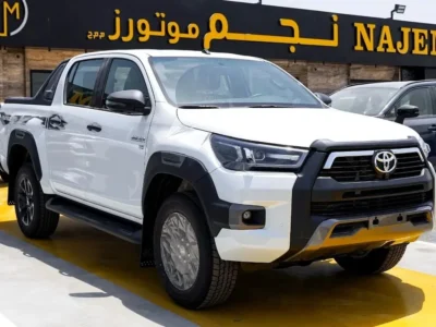 2026 Toyota Hilux Adventure 4.0 Litres V6 Petrol Engine White Black Pickup Truck GCC Specs