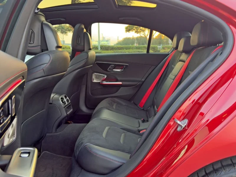 2023 Mercedes-Benz C43 AMG 4MATIC 2.0-liter Turbocharged 4-cylinder Engine Red Black Sedan