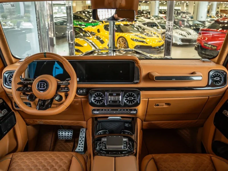 2025 Mercedes Benz G63 AMG BRABUS G800 4MATIC 8 Cylinders Engine Black Orange SUV