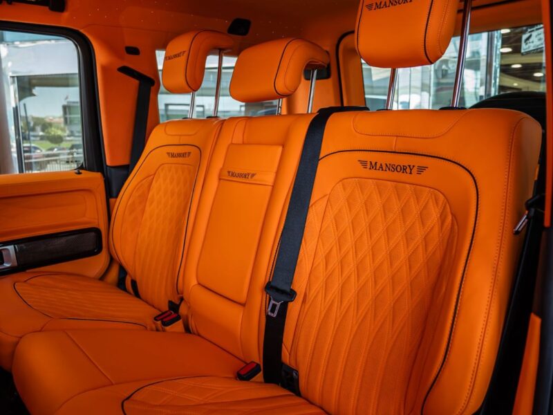 2021 Mercedes Benz G63 AMG G MANSORY P820 4.0L 8 Cylinders Engine Black Orange SUV