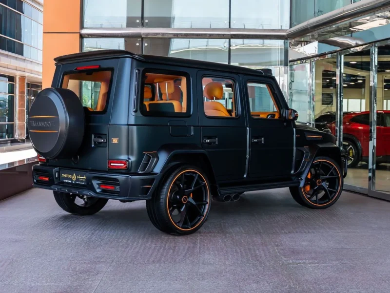 2021 Mercedes Benz G63 AMG G MANSORY P820 4.0L 8 Cylinders Engine Black Orange SUV