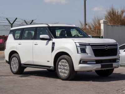 2025 Nissan Patrol LE TITANIUM + 3.5-liter Twin-Turbocharged V6 Engine White Tan SUV GCC