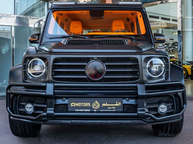 2021 Mercedes Benz G63 AMG G MANSORY P820 4.0L 8 Cylinders Engine Black Orange SUV