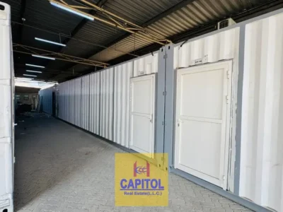 160 sqft CONTAINER WAREHOUSE FOR STORAGE AVAILABLE FOR RENT IN AL QUOZ - 3(BK)