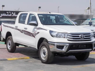 2025 Toyota Hilux GLX GL-2 D-4D 2.4L 4 Cylinders Diesel Engine White Burgundy Pickup Truck