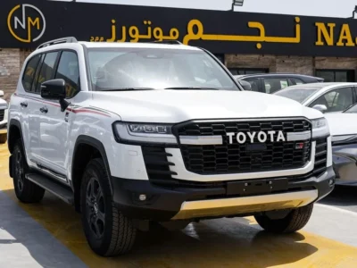 2025 Toyota Land Cruiser GR SPORT 3.5L 6 Cylinders Hybrid Engine White Burgundy SUV GCC