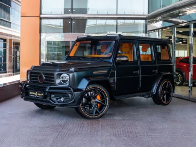 2021 Mercedes Benz G63 AMG G MANSORY P820 4.0L 8 Cylinders Engine Black Orange SUV