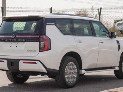 2025 Nissan Patrol SE PLATINUM CITY 3.8 Litres V6 Petrol Engine White Tan SUV GCC Specs