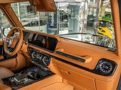 2025 Mercedes Benz G63 AMG BRABUS G800 4MATIC 8 Cylinders Engine Black Orange SUV