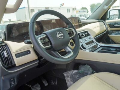 2025 Nissan Patrol LE T2 3.5-liter Twin-Turbocharged V6 Petrol Engine White Beige SUV GCC