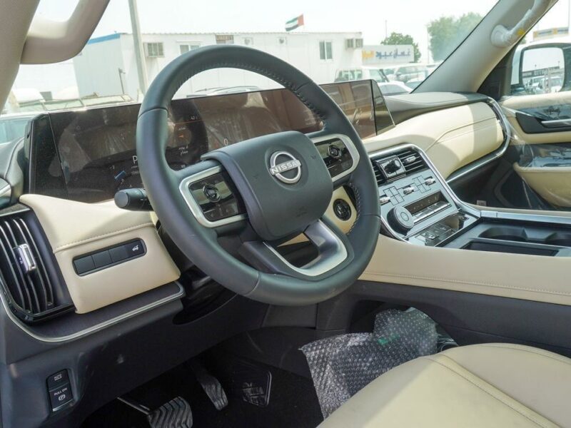 2025 Nissan Patrol LE T2 3.5-liter Twin-Turbocharged V6 Petrol Engine White Beige SUV GCC