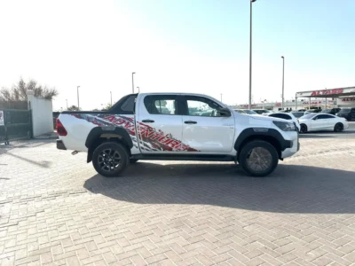 2025 Toyota Hilux Adventure 4.0 Litres V6 Petrol Engine White Black Pickup Truck GCC Specs