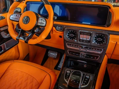 2021 Mercedes Benz G63 AMG G MANSORY P820 4.0L 8 Cylinders Engine Black Orange SUV