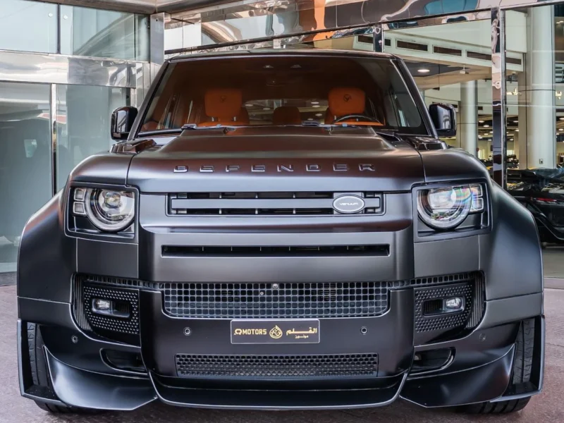 2023 Land Rover Defender 110 X P400 3.0L 6 Cylinders Petrol Engine Black Orange SUV GCC