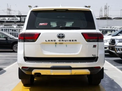 2025 Toyota Land Cruiser GR SPORT 3.5L 6 Cylinders Hybrid Engine White Burgundy SUV GCC