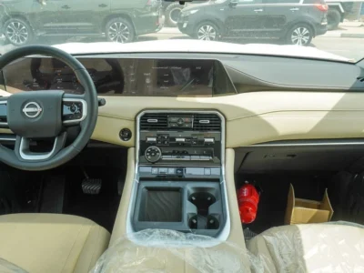 2025 Nissan Patrol LE T2 3.5-liter Twin-Turbocharged V6 Petrol Engine White Beige SUV GCC