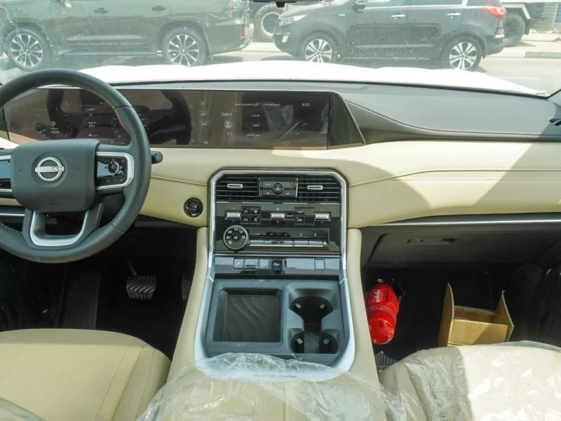 2025 Nissan Patrol LE T2 3.5-liter Twin-Turbocharged V6 Petrol Engine White Beige SUV GCC