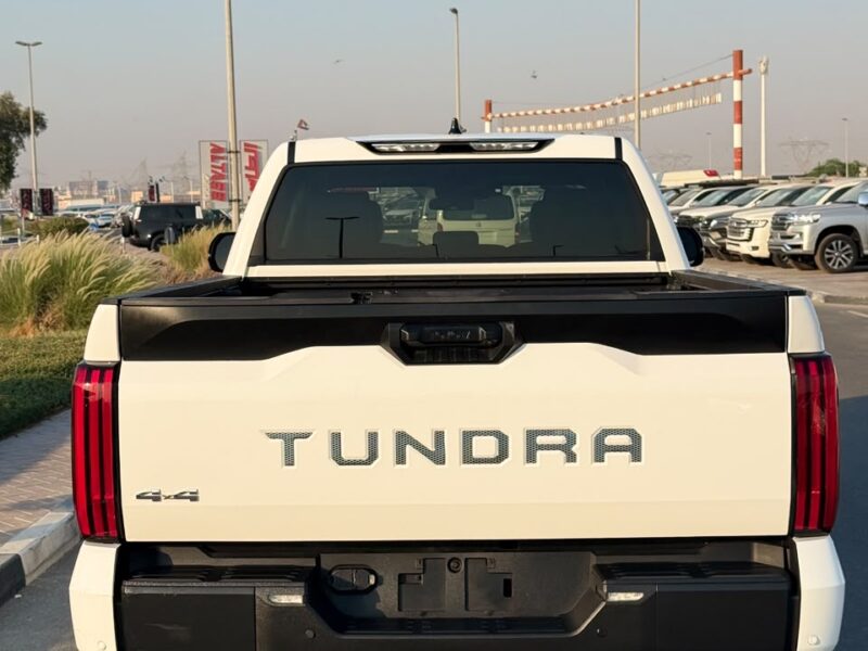 2022 TOYOTA TUNDRA CREWMAX SR5 3.5 Litres V6 Petrol Engine White Black Pickup Truck