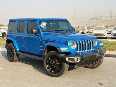 2023 JEEP WRANGLER SAHARA 2.0 Litres V4 Petrol Engine VVT Blue Black SUV US Specs