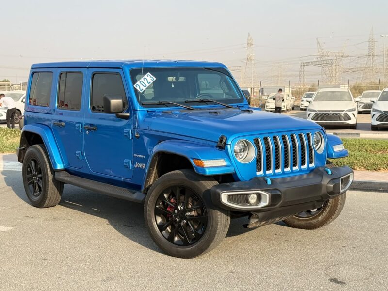 2023 JEEP WRANGLER SAHARA 2.0 Litres V4 Petrol Engine VVT Blue Black SUV US Specs