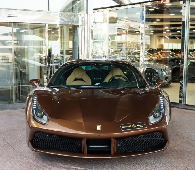 2018 FERRARI 488 GTB TAILOR MADE 1 OF 1 70th Anniversary 8 Cylinders Brown Tan Coupe GCC