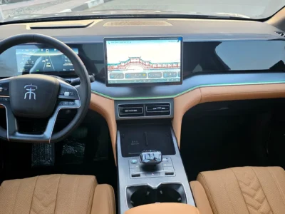 2025 BYD Song L 4 Cylinders Plug-in Hybrid Engine Grey Tan SUV Chinese Specs Automatic