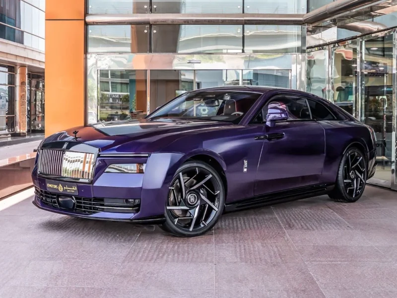 2025 ROLLS ROYCE SPECTRE STD BLACK BADGE Electric Vehicle Purple Black Sedan Automatic