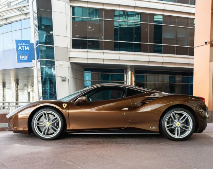 2018 FERRARI 488 GTB TAILOR MADE 1 OF 1 70th Anniversary 8 Cylinders Brown Tan Coupe GCC