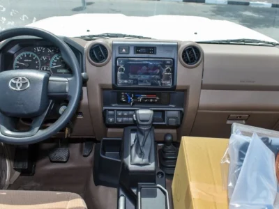 2024 Toyota Land Cruiser DC 4.0 Litres 6 Cylinders Petrol Engine White Beige Pickup Truck GCC Specs