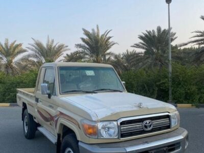 2009 Toyota Land Cruiser SC 4.5 Litres 6 Cylinders Petrol Engine Beige Pickup Truck GCC Specs