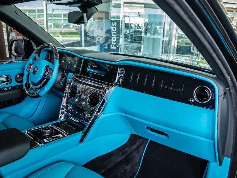 2025 ROLLS ROYCE CULLINAN MANSORY 6.75 Litres 12 Cylinders Petrol Engine Black Blue SUV